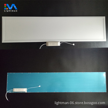 40W Adjustable CCT Dimmable LED Ceiling Panel Light - 1200x300 Square, 30x120 Dimensions